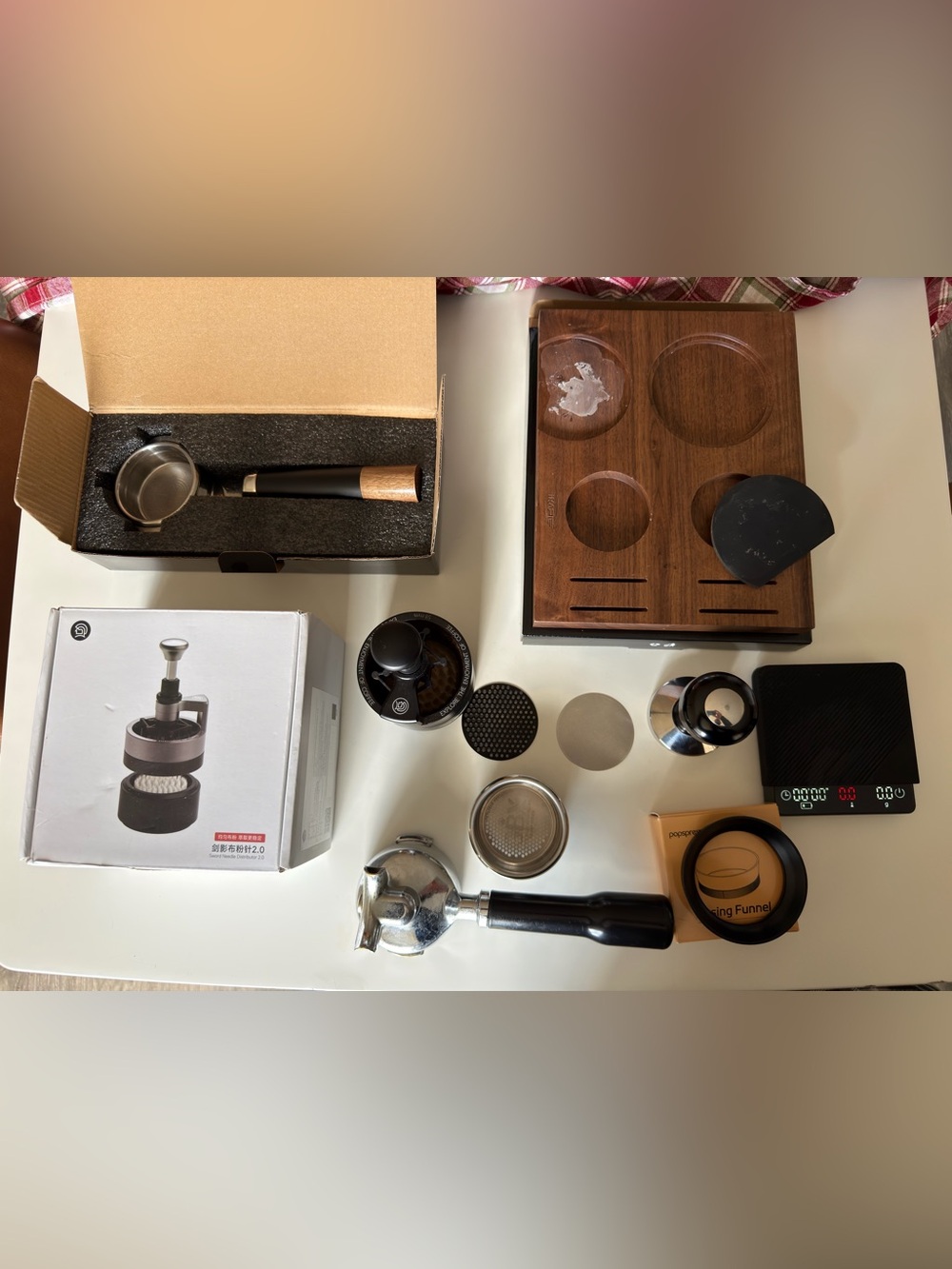 Espresso Accessories Set with Boxes
